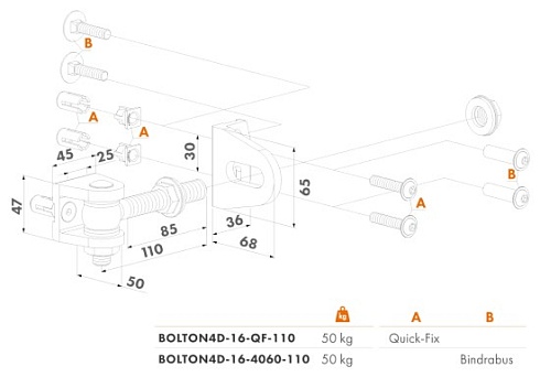 Купить Прикручиваемая петля Locinox (Бельгия) BOLTON4D-16-QF — для калитки и ворот в Новороссийске