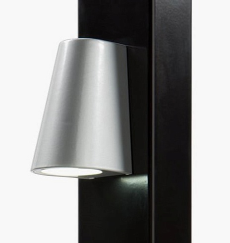 Заказать Элегантное LED-освещение Locinox (Бельгия) TRICONE для ворот, цвета zilver и 9005 (черный) в Новороссийске